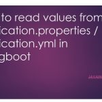 how to read values from application.properties in springboot